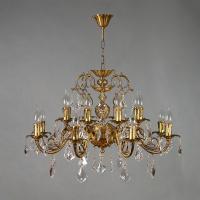 Подвесная люстра AMBIENTE by BRIZZI 8888/8+8 AB Leaf Crystal