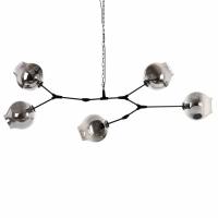 Подвесная люстра Cosmo 1212S-5 дымчатый/черный