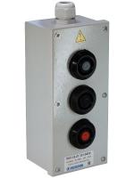 Пост кнопочный ПКУ-15-21.131-54У2 (2хВК30-10-11110-54(1з+1р) черн. + 1хВК30-10-11110-54(1з+1р) красн. + PG-19) пост управления Электротехник ET054489