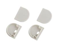 Набор заглушек 2420-3 профиля Эра 2420 2шт глухие 2шт с отверстием Эра Б0062797