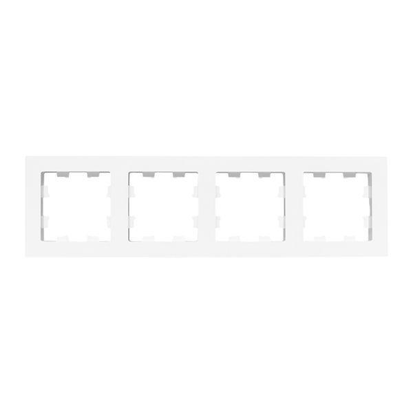 Рамка 4-м Эпика пластик бел. EKF UP1-FPW-04