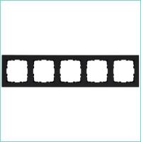 Рамка 5-м G-Classic черн. матов. soft touch Jasmart G1005PB