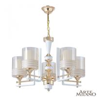 Подвесная люстра Arte Milano 306087/5 Wh/Gd
