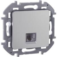 Розетка телефонная Inspiria RJ11 механизм алюм. IEK 673822