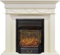 Royal Flame Каминокомплект Corfu - Слоновая кость с очагом Majestic FX M Black RC