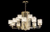 Crystal Lux Люстра Crystal Lux NICOLAS SP-PL10+5 GOLD/WHITE