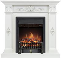 Royal Flame Каминокомплект Derby - Белый дуб с очагом Fobos FX Black