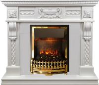 Dimplex Каминокомплект Corsica - Матовый белый (Ширина 1100) с очагом Atherton