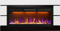 Royal Flame Каминокомплект Modern 42 - Белый с черным (Ширина 1395 мм) с очагом Crystal 40 RF