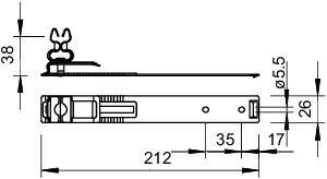 Держатель проволоки d8 для шиферн. кровли 157 L-VA OBO 5215439