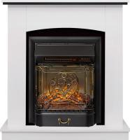 Royal Flame Каминокомплект Barcelona (Разборный) - Белый с черным с очагом Majestic FX M Black RC