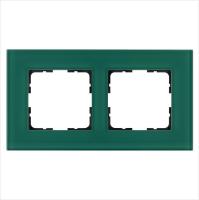 Рамка 2-м G-Glass стекло лазурн. Jasmart G1002GJ