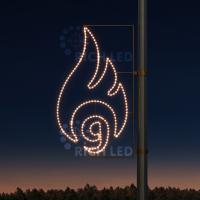 Светодиодная консоль Rich LED на металлокаркасе, тип 9-3, 220 В,WW
