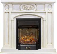 Royal Flame Каминокомплект Florence - Слоновая кость с патиной с очагом Majestic FX M Black RC