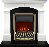 Royal Flame Каминокомплект Langford - Белый с черным с очагом Aspen Gold