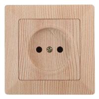 Розетка 1-м СП Solo 4-201-11 16А IP20 250В 2P без заземл. сосна Intro Б0053648
