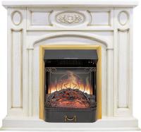 Royal Flame Каминокомплект Florence - Слоновая кость с патиной с очагом Majestic FX Brass
