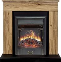 Royal Flame Каминокомплект Bergen (Разборный) - Дуб галифакс (Ширина 900 мм) с очагом Majestic FX Black