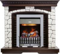 Dimplex Каминокомплект Glasgow - Темный дуб / Белый с очагом Danville Chrome FB2