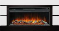 Royal Flame Каминокомплект Modern - Белый с черным (Глубина 300 мм) с очагом Vision 42 LOG LED