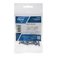 Болт с шестигранной головкой М6х20 DIN 933 класс прочн. 8.8 оцинк. (коробка) (уп.18шт) Tech-Krep/Zitar 102957