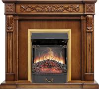 Royal Flame Каминокомплект Neapol - Дуб антик с очагом Majestic FX Brass