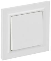 Выключатель 1-кл. СП BRITE ВСР10-1-0-БрАБ 10А в сборе арктич. бел. IEK BR-V10-0-10-K91-F