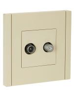 Розетка 2-м TV+SAT FORTE&PIANO FP438 ваниль IEK FP-AF20-O-K10