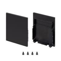 Заглушка SL-LINE-4050-3L-LOW BLACK глухая пластик (комплект) Arlight 044677