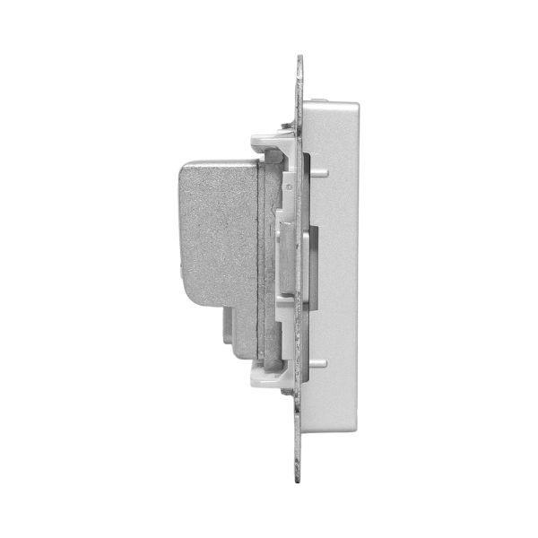 Розетка телевизионная проходная TV СП Эпика механизм алюм. EKF UP1-SOA-TV-2