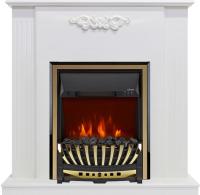 Royal Flame Каминокомплект Lumsden - Белый дуб с очагом Aspen Gold
