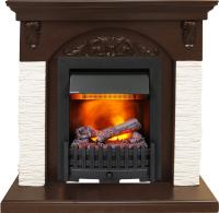 Dimplex Каминокомплект Bern Сланец мелкий белый / Темный дуб с очагом Danville Black FB2