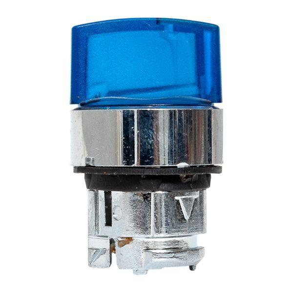 Механизм переключателя исполнительный ХB4 син. на 2 положения возвратный без фиксации с подсветкой с короткой ручкой IP65 EKF XB4BD2L-B-65