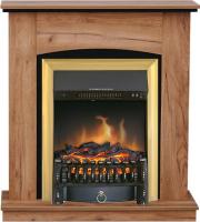 Royal Flame Каминокомплект Barcelona (разборный) - Дуб табачный с очагом Fobos FX Brass