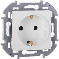 Розетка 1-м СП Inspiria 16А IP20 250В 2P+E защ. шторки немецк. стандарт механизм бел. IEK 673730