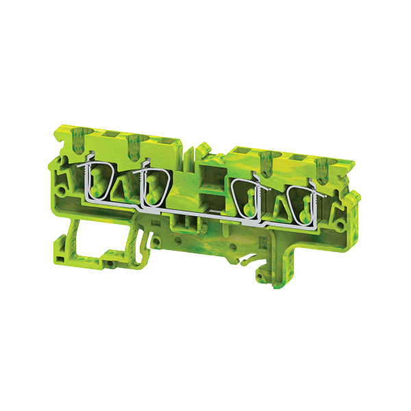 Клемма заземляющая пружинная OptiClip CXG-4-QUATTRO-PE-I-(0.2-4)-PEN КЭАЗ 331831