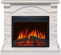Royal Flame Каминокомплект Prague - Сланец белый / Белый с очагом Jupiter FX New