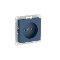 Розетка AtlasDesign 16А без заземл. без шторок быстрозажим. клем. механизм аквамарин SE ATN001141S