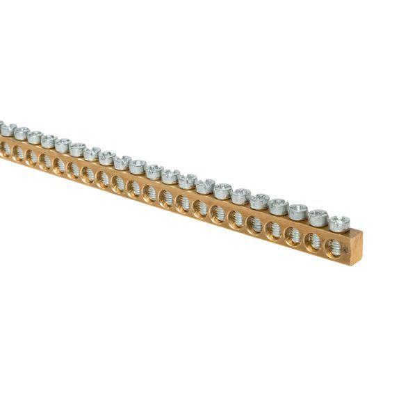 Шина PEN "ноль-земля" (6х9 мм) 1м 140 отв. для щитов Nova Unix Unix65 EKF nv-k140