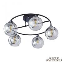 Накладная люстра Arte Milano 322403/5 BK+CR