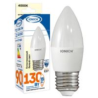 Лампа светодиодная C37 15Вт свеча 4000К E27 230В IONICH 1904