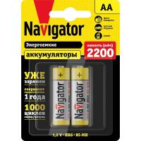 Аккумулятор AA/HR6 94 785 NHR-2200-HR6-RTU-BP2 (блист.2шт) Navigator 94785