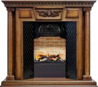Dimplex Каминокомплект Olympia - Дуб антик / Кирпич с очагом Cassette 400 LNH-INT (с дровами)