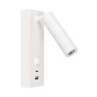 Светильник светодиодный SP-BED-CHARGE-S60x125-3W Warm3000 (WH 20 deg 230В USB-A USB-C) IP20 металл Arlight 031394(1)