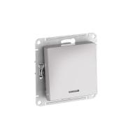 Выключатель 1-кл. AtlasDesign (сх. 1а) 10AX с подсветкой быстрозажим. клем. механизм алюм. SE ATN000313S