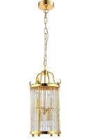 Подвесной светильник Crystal Lux TADEO SP4 D200 GOLD/TRANSPARENTE