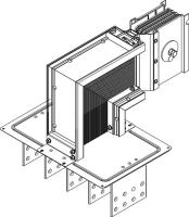 Секция фланцевая вниз Тип1 5000А Al 3L+N+PER IP55 тран. IEK LB-5000A4-35-F-FD1