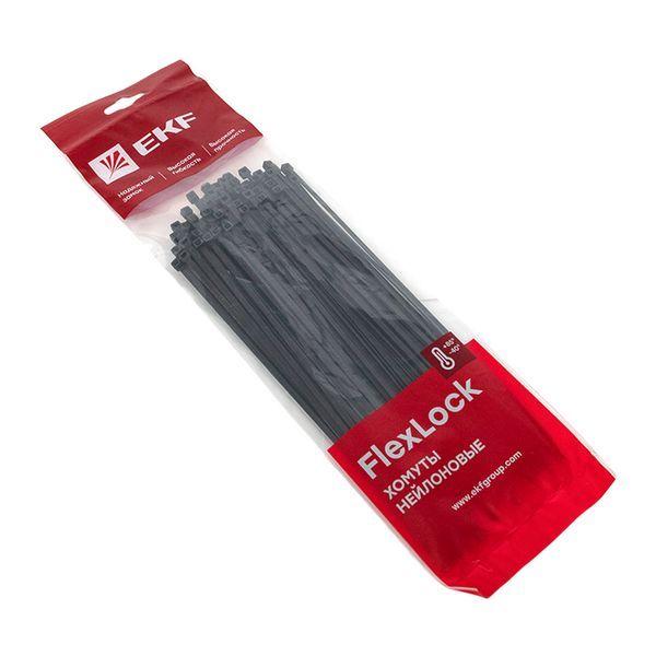 Хомут P6.6 3.6х250 FlexLock стандартный черн. (уп.100шт) PROxima EKF plc-fl-ctsb-3.6x250