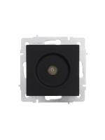 Розетка телевизионная проходная TV 1-м СП Vesna механизм черн. бархат LEZARD 742-4288-129