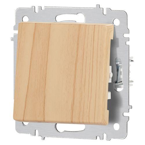 Переключатель перекрестный 1-кл. СП Accent 6-108-11 10А IP20 250В сосна Intro Б0063600